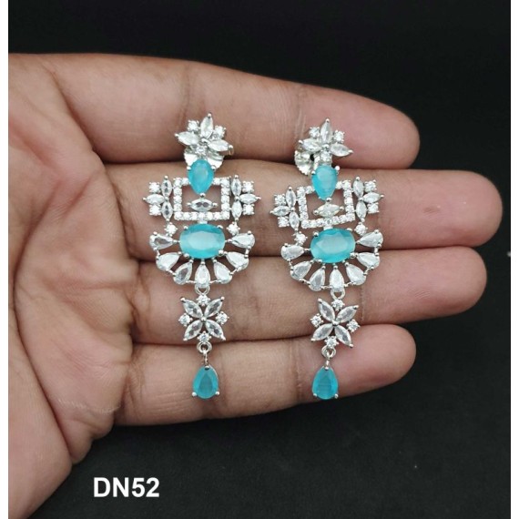 DN52AQRH Bridal Party Neckless Set Wedding Women Cz Set New Design Indian Bollywood