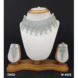 DN52MIRH Bridal Party Neckless Set Wedding Women Cz Set New Design Indian Bollywood