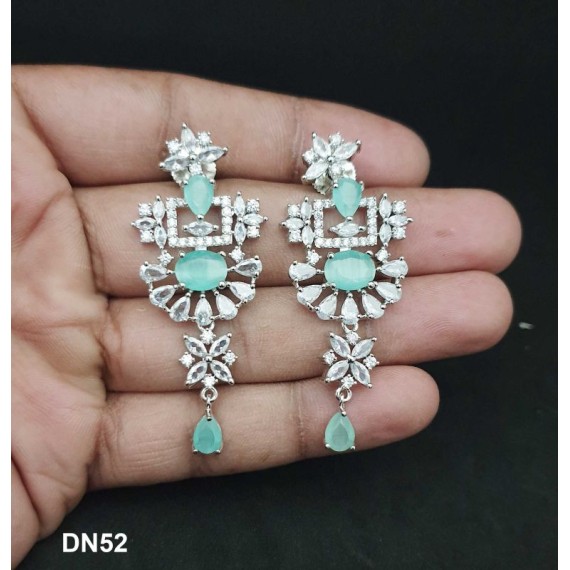 DN52MIRH Bridal Party Neckless Set Wedding Women Cz Set New Design Indian Bollywood