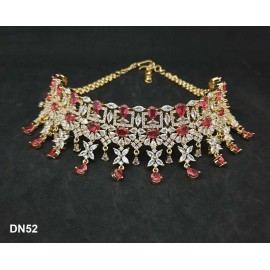 DN52REGO Bridal Party Neckless Set Wedding Women Cz Set New Design Indian Bollywood