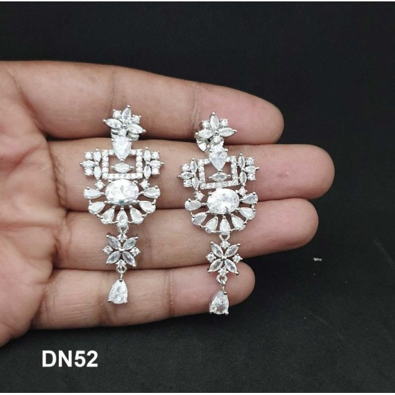 DN52WHRH Bridal Party Neckless Set Wedding Women Cz Set New Design Indian Bollywood