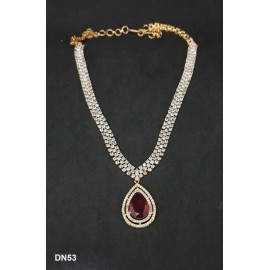 DN53REGO Indian Necklace Earrings Wedding Jewelry 22K Gold Plated Bollywood Designer