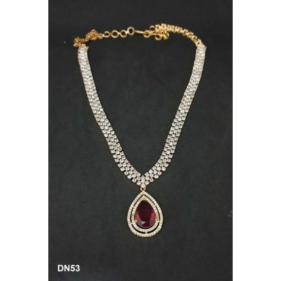 DN53REGO Indian Necklace Earrings Wedding Jewelry 22K Gold Plated Bollywood Designer