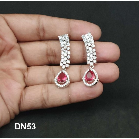 DN53RERH Indian Necklace Earrings Wedding Jewelry 22K Gold Plated Bollywood Designer