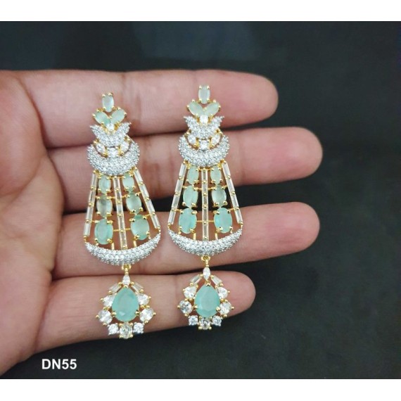 DN55MIGO New Neckless Set Bollywood Indian Bridal Party Jewellery Cz Set Wedding Women