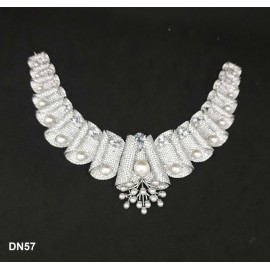 DN57WHRH Women Necklace Set Bollywood Indian AD CZ Bridal Party Jewellery Set Wedding