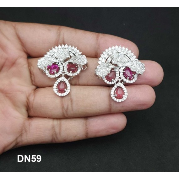 DN59RERH Ethnic New Indian Traditional Bollywood Style Designer Silver Jewelry Necklace