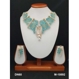 DN60MIGO New Year Christmas Sale Traditional Ethnic Bollywood Style Party Ad Cz Necklace