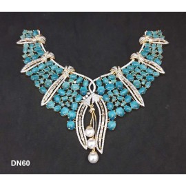 DN60MIGO New Year Christmas Sale Traditional Ethnic Bollywood Style Party Ad Cz Necklace