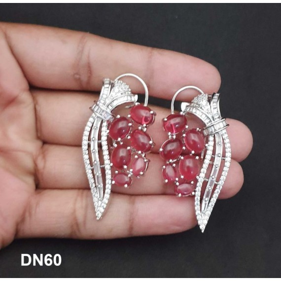 DN60RERH New Year Christmas Sale Traditional Ethnic Bollywood Style Party Ad Cz Necklace