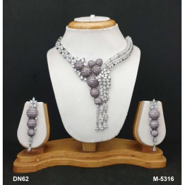 DN62PIRH Pakistani Indian Jewelry New Bollywood Bridal Style Fancy Necklace Fashion Sets