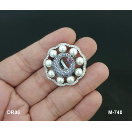 DR06BLRH(1) Affordable wedding fashion artificial american diamond gold plated Ring