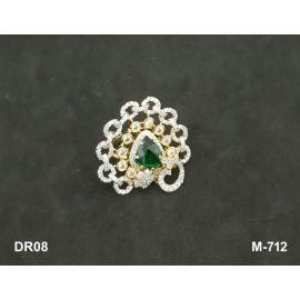 DR08GRGO 18k Solid Yellow Gold Wholesale Women Jewelry Oval Moss Agate Ring Engagement Wedding Promise Rings For Gift Vintage Flower Ring