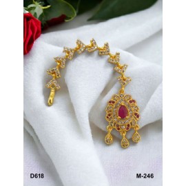 D618REGO plated mang tikka Affordable artificial CZ AD gold