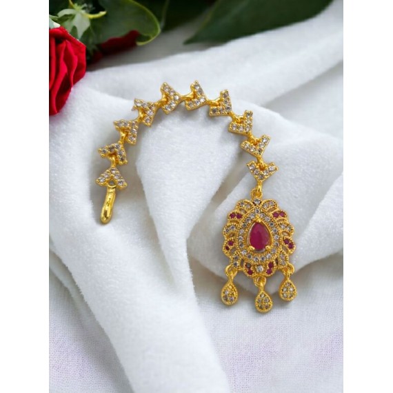 Mang tikka Affordable artificial CZ AD gold D618REGO
